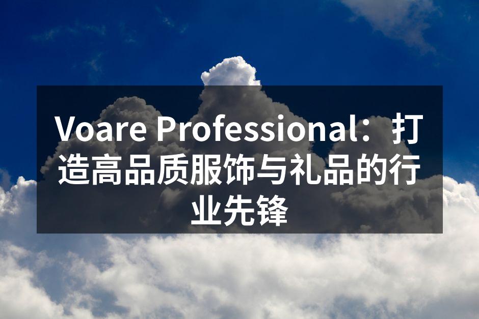Voare Professional新产品展示